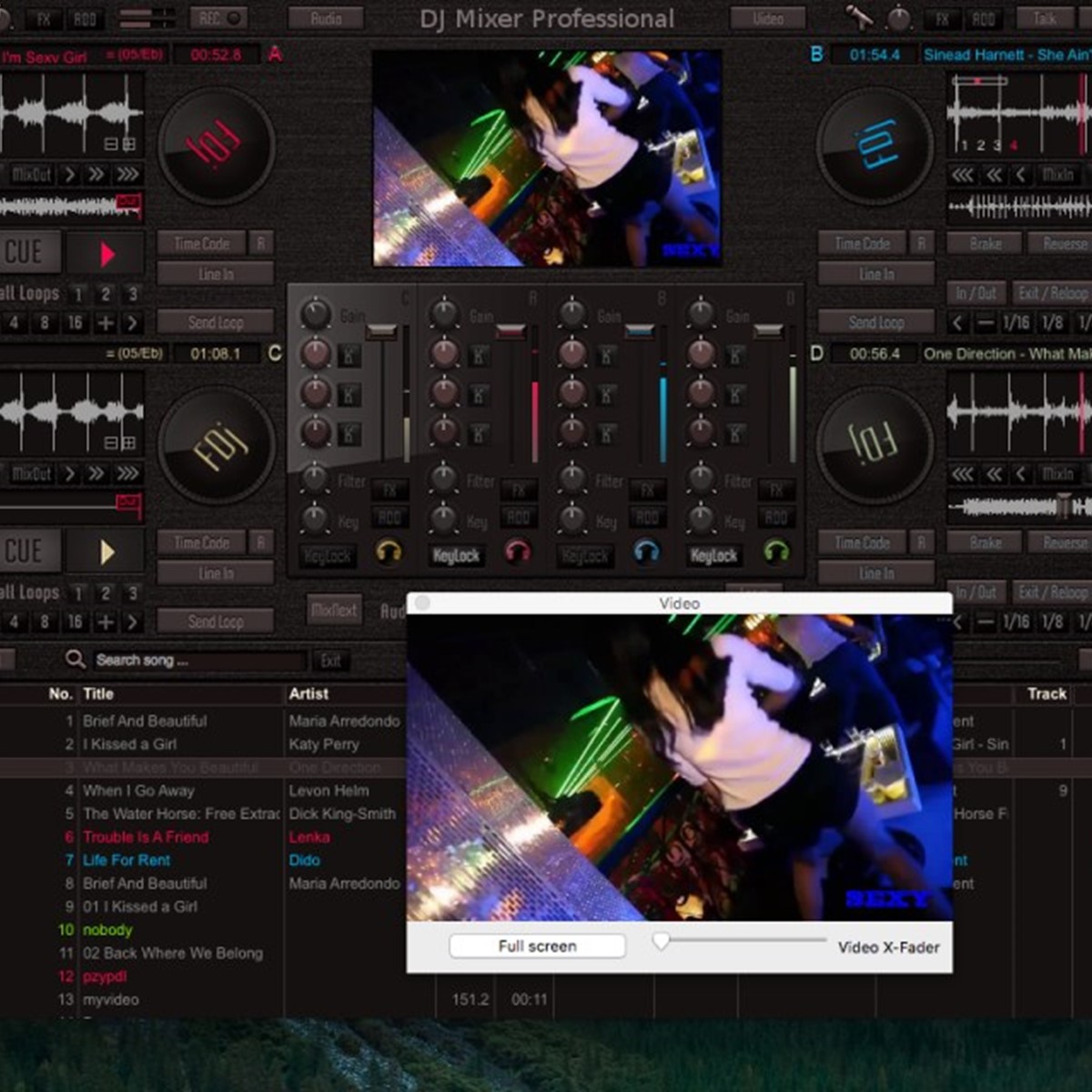 Virtual dj mixer pro